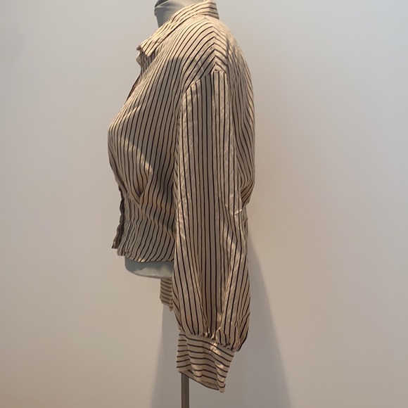 NEVER WORN Zara Striped Blouse, Size XS - Picture 3 of 5